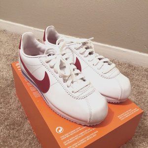 NIKE WOMEN CORTEZ WHITE & RED LIMITED